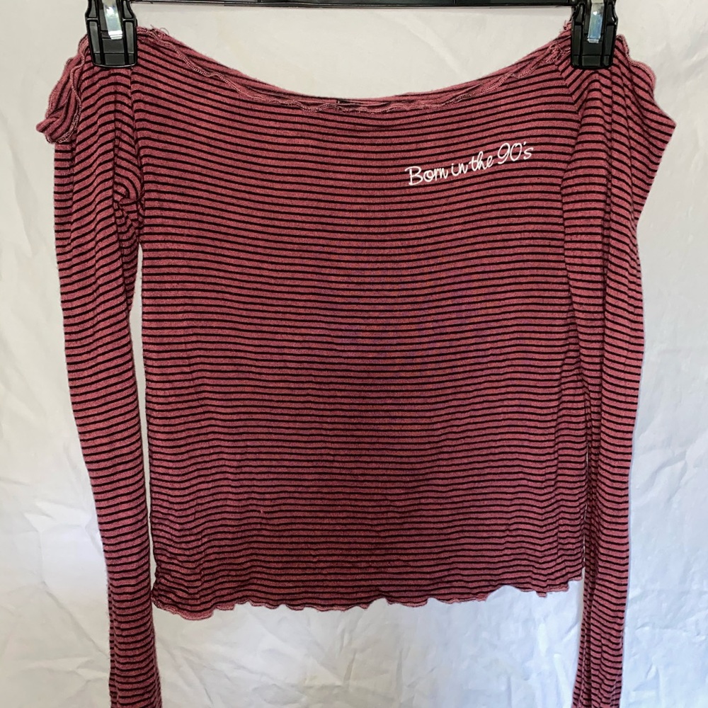Off the shoulder long sleeve